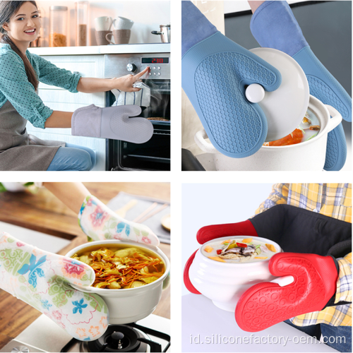 Sarung Tangan Memanggang Dapur BBQ Tahan Panas